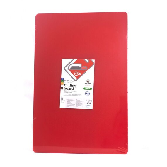 Дошка обробна двостороння LDPE 600×400×13 мм червона, Колір: Червоний, зображення 2 Дошка обробна двостороння LDPE 600×400×13 мм червона, Колір: Червоний, зображення 2