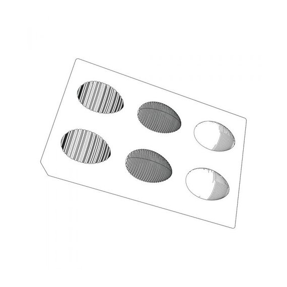 Форма Три яйца 7 см Valrhona, изображение 3