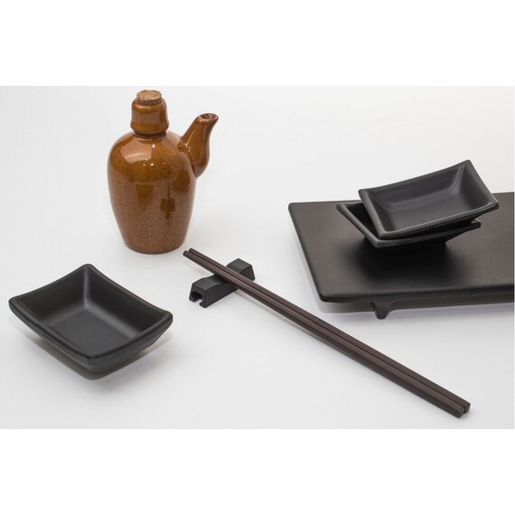 Палички з меламіну глянсові коричневі 24 см 20 шт в упаковці, зображення 4