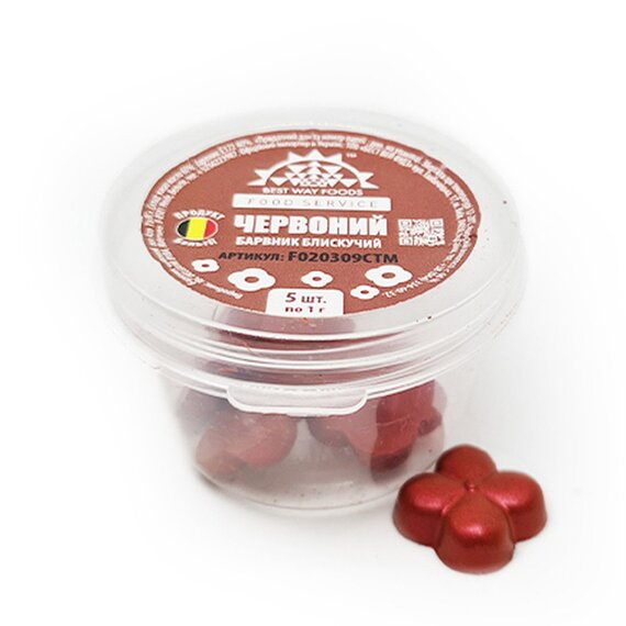 Барвник блискучий червоний Power Flowers Sparkle Red 5 г, Колір: Червоний