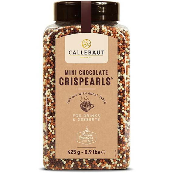 Декор мікс із темного, молочного та білого шоколаду Callebaut Mini Crispearls Мix 425 г