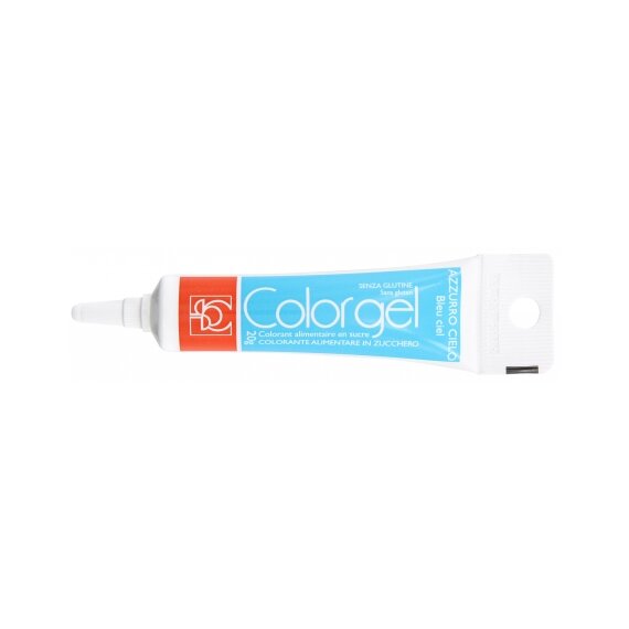 Голубой гелевый краситель Colorgel Modecor AZZURRO CIELO 20 г, изображение 2 Голубой гелевый краситель Colorgel Modecor AZZURRO CIELO 20 г, изображение 2