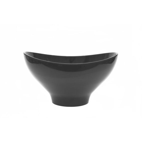 Чаша овальная, закругленная из меламина, чёрная, 295×265×161 мм, 4100 мл, изображение 3