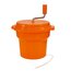 Сушарка для зелені та салату ручна з гальмом помаранчева 25 л, зображення 3 Сушарка для зелені та салату ручна з гальмом помаранчева 25 л, зображення 3