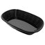 Блюдо овальне з меламіну 29,5×20,8×7 см чорне