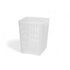Підставка для столових приладів з поліпропілену квадратна біла 10,5х10,5х13,5 см