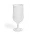 Склянка на ніжці з полікарбонату біла 370 мл
