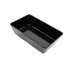 Блюдо для викладання продуктів з меламіну 22,5×14,7×6 см чорне