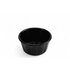 Соусник із полікарбонату круглий чорний 80 мл 71 мм