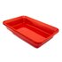 Блюдо для викладання продуктів з меламіну 30×19,5×5,5 см червоне